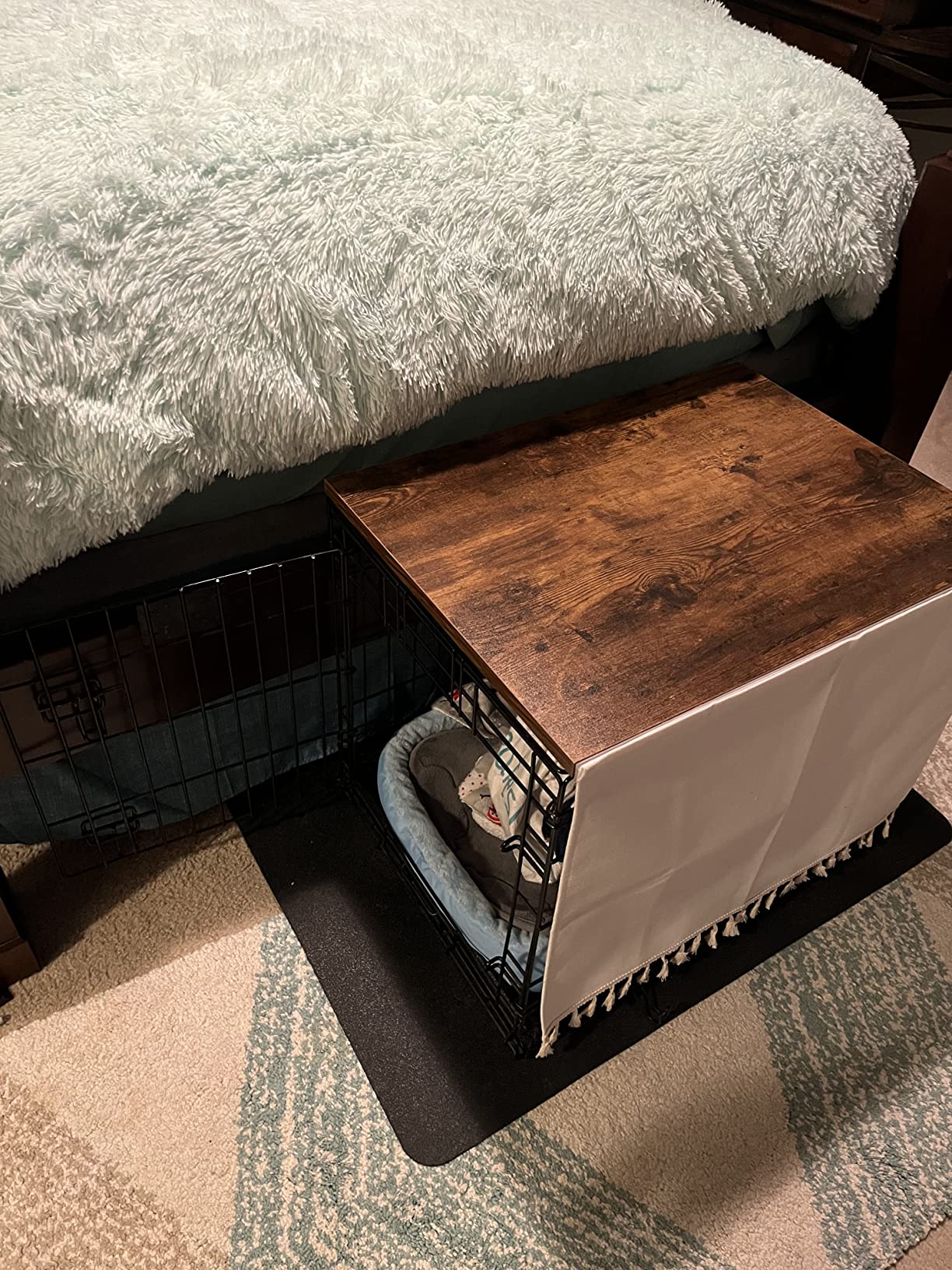 10/mo Finance AMAN Dog Crate Topper Wood for 48 42 36 30 24 inch