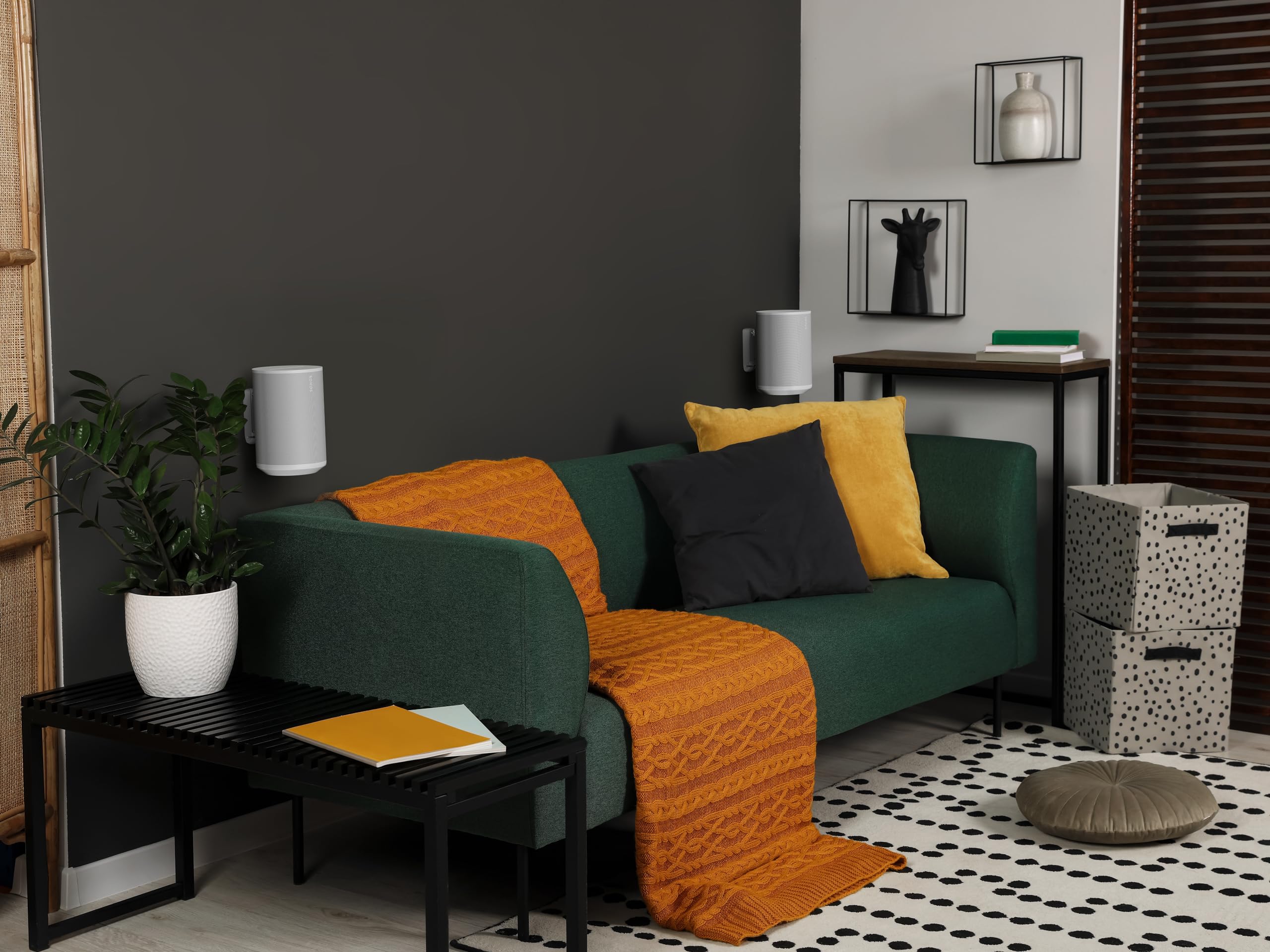 Flexson Wandhalterung für Sonos ERA100 - Weiß (Paar)