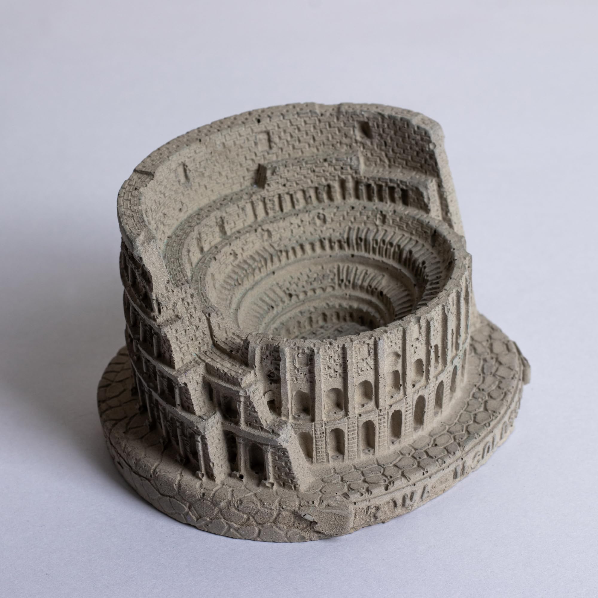 generic Coloseum Cement finish Ashtray COLOSSEUM MONUMENT MINIATURE CONCRETE - ARCHITECTURAL DESK ACCESSORY PAPER WEIGHT OR ROMAN ASHTRAY-picture-31