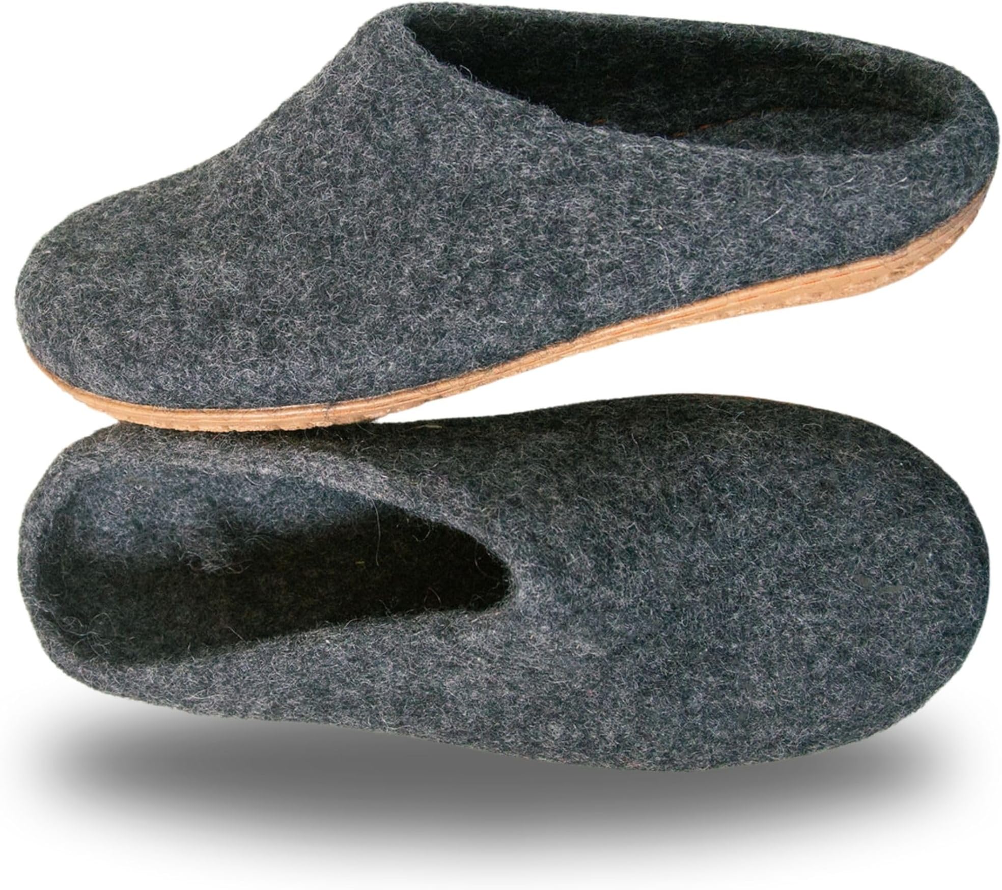 Luxurious Handmade Merino Wool Slippers – 100% Natural, Breathable & Cozy House Shoes for Men & Women – Non-Slip Rubber or Leather Sole – Warm, Durable & Odor-Resistant – Multiple Colors & Sizes