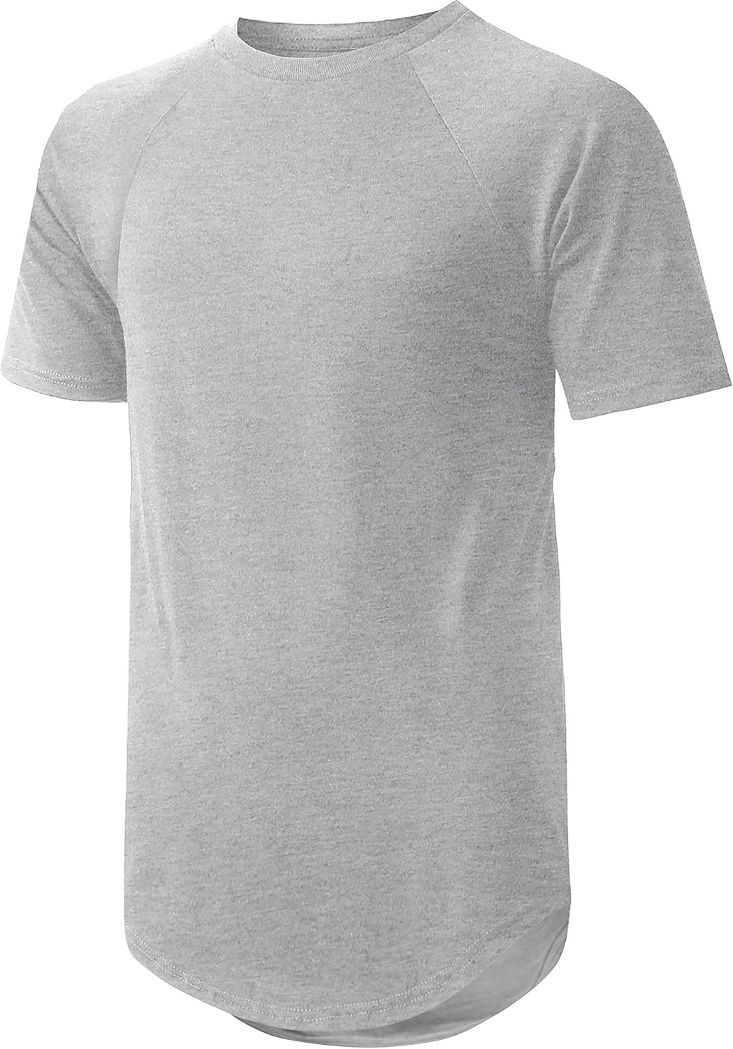 Ma Croix Mens Hipster T Shirts Hip Hop Longline Crewneck Casual Street Basic Big and Tall Tee