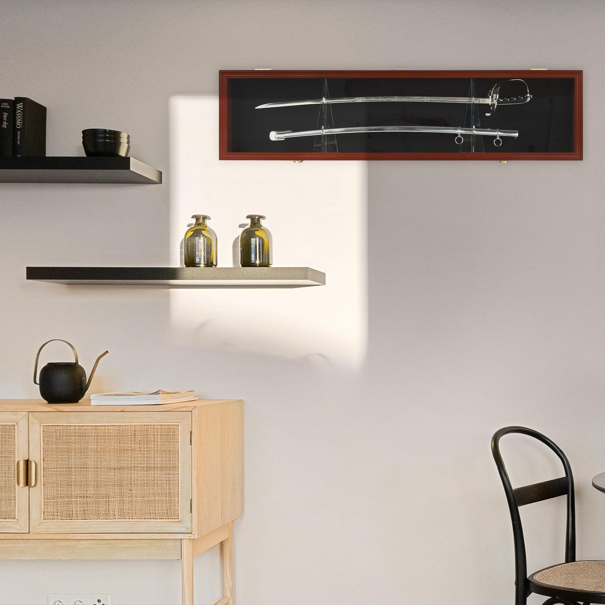 Amazon.com: Sword Display Case Cabinet Stand Holder Wall Rack