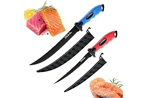 HIA Professional 9" & 7" Stainless Steel Fillet Knife Set