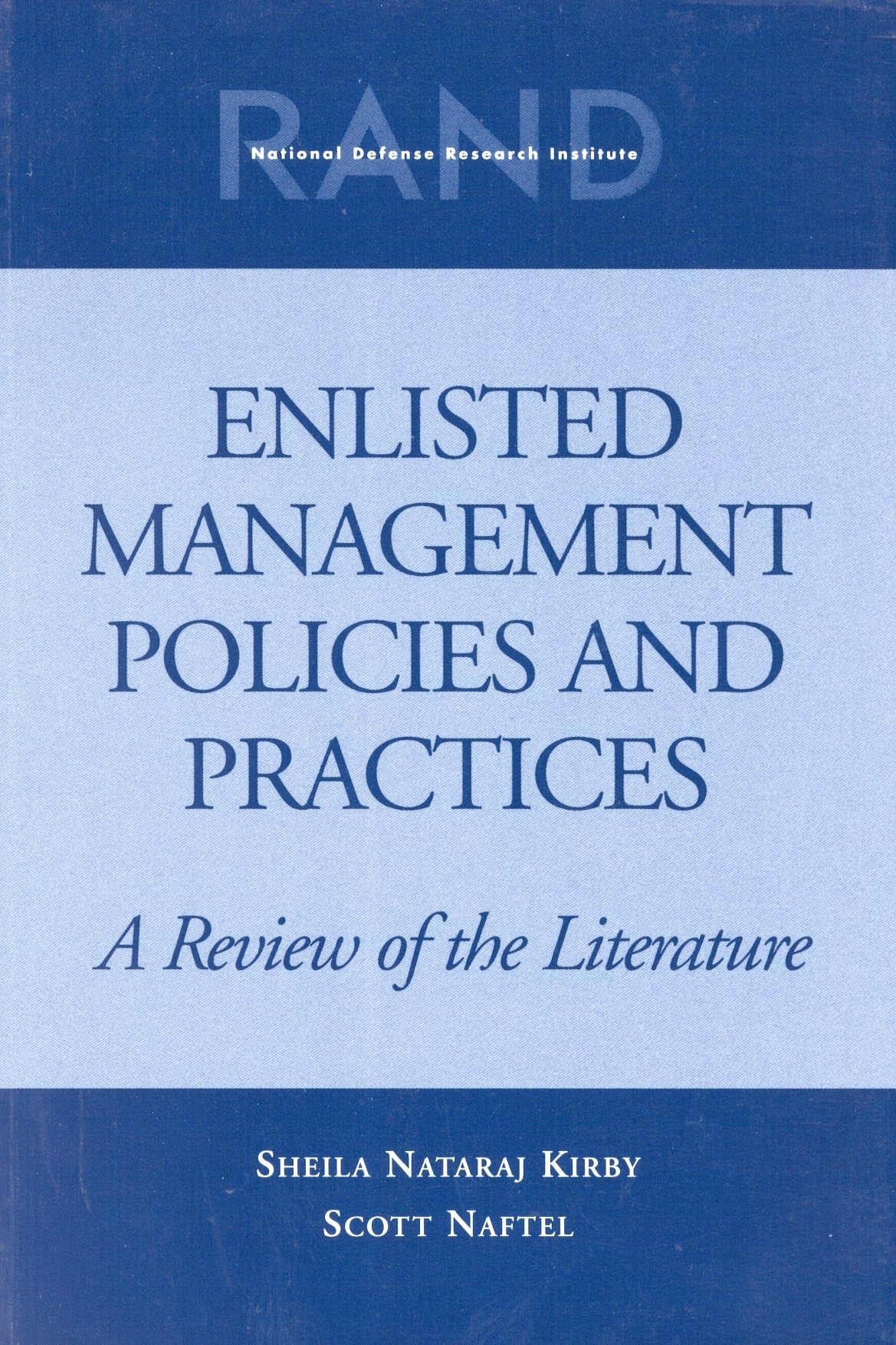 Buy Enlisted Management Policies and Practices: A Review of the Literature — BookShops.in