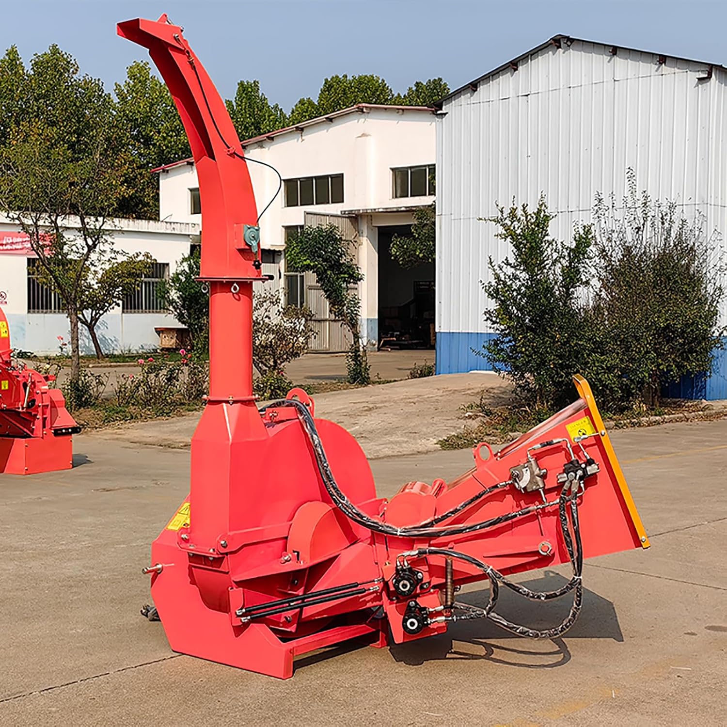 3 Point Hitch PTO Driven Wood Chipper Hydraulic Feed Tree Branch Shredder Mulcher for Farm Landscaping Forestry Tractor
