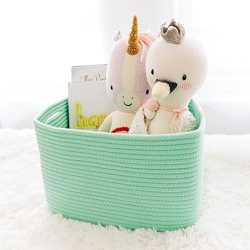 Miniatura 170 de OrganiHaus - Juego de 3 canastas con diseño de arcoíris para almacenamiento, canastas tejidas para organización, decoración pastel, guardar
