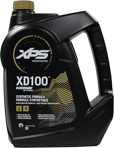 Evinrude Johnson, aceite sintético de 2 ciclos 764357 E-TEC XD 100, 1 galón.
