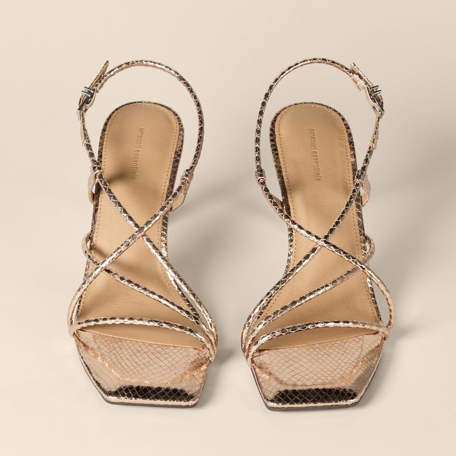 Amazon Essentials Women's Strappy Stiletto Heel Sandals - Image 4