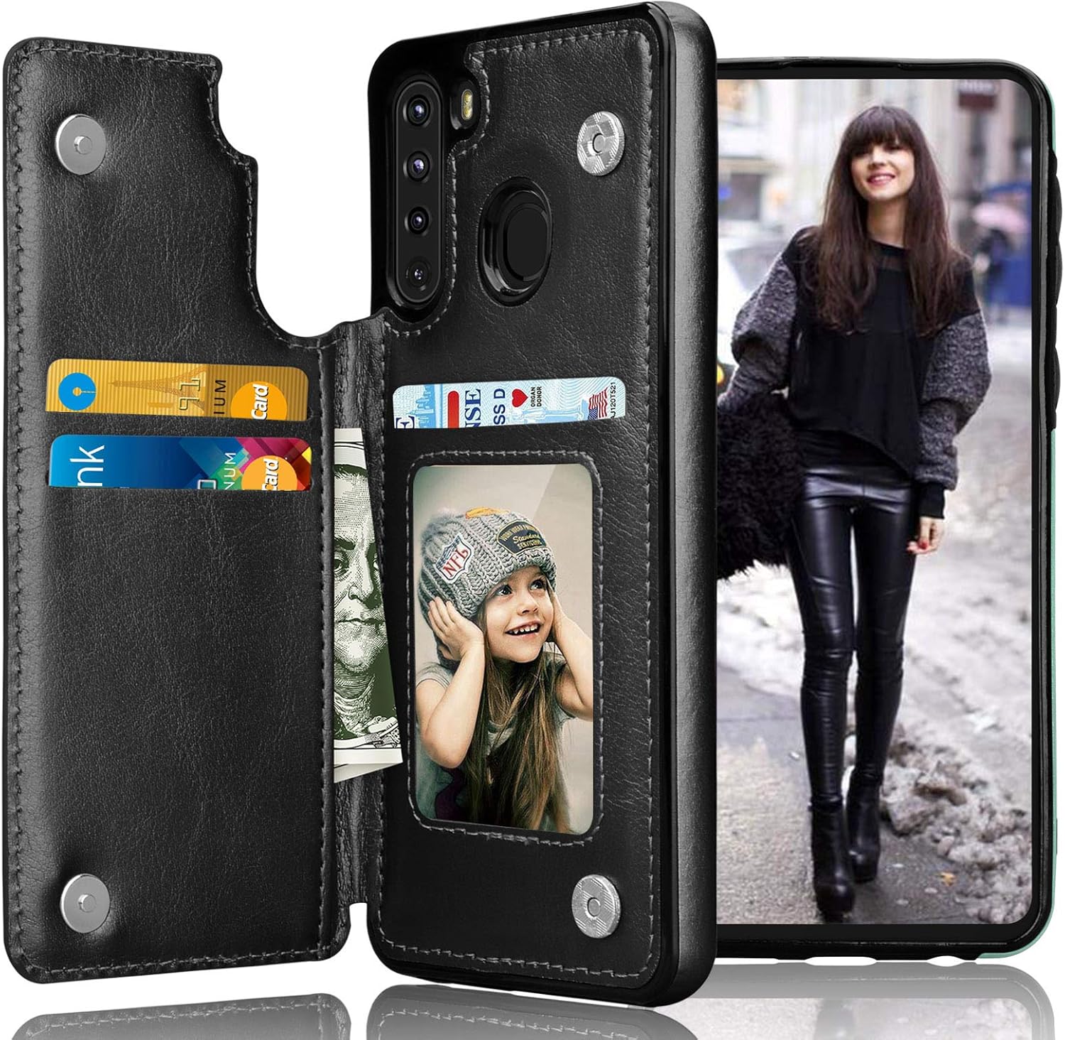 Tekcoo Galaxy A21 Case: Minimalist PU Leather Wallet Australia