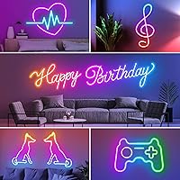 Vista 4 de AILBTON 100Ft Neon Rope Lights,Flexible Led Rope Lights Control with App/Remote,Multiple Modes Music Sync Gaming RGB Led Neon Lights for Bedroom