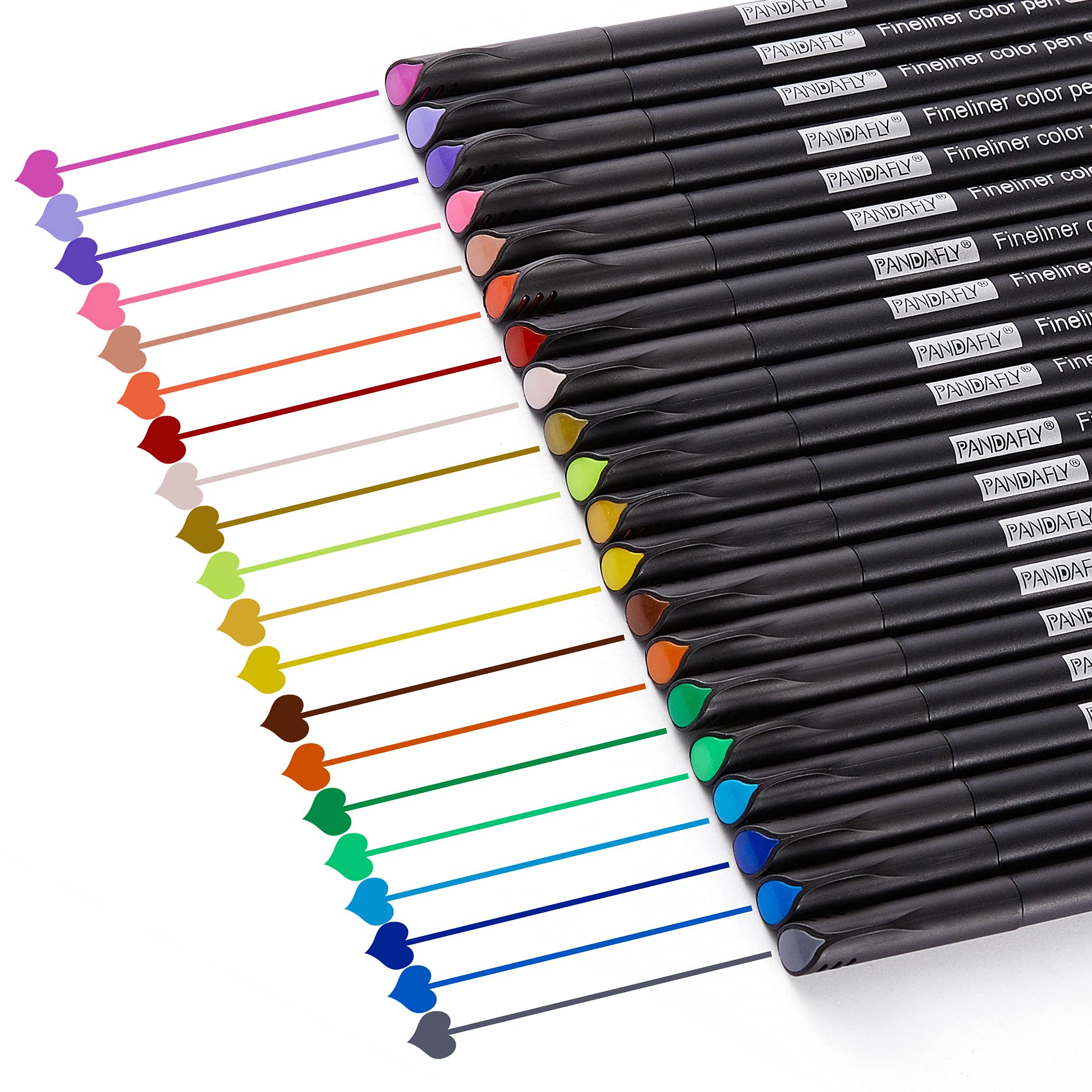Buy PANDAFLY Colored Journaling Pens, Fine Line Point Drawing Marker