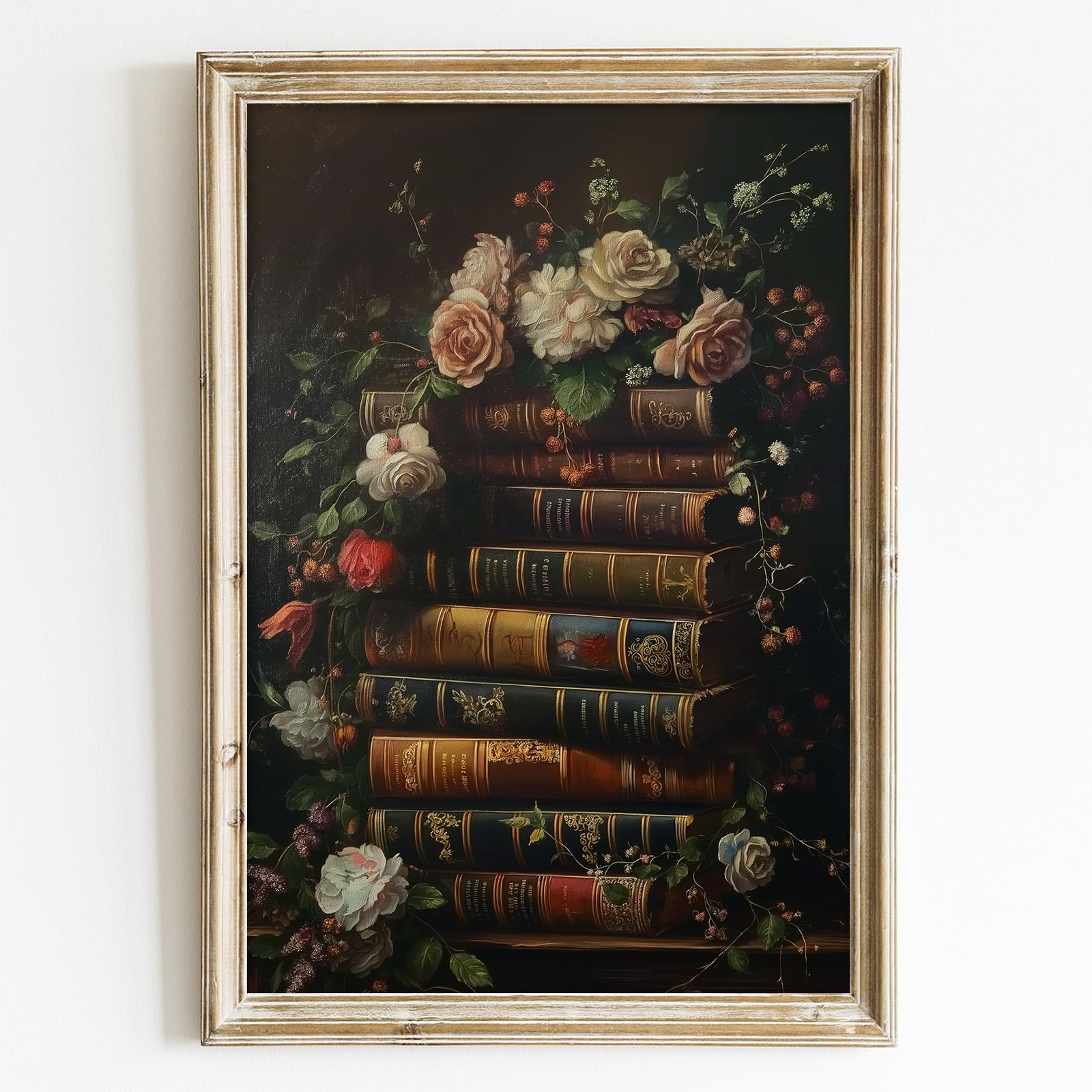 97 Decor Dark Academia Wall Art - Poster floreali gotici con stampe accademiche scure, arte da parete vintage, teschio falena gotica, decorazione per la casa, immagini di Halloween per la decorazione