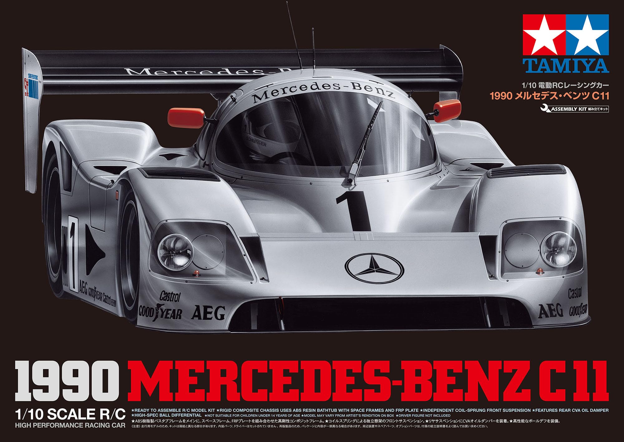 Amazon.com: TAMIYA 1/10 RC 1990 Mercedes-Benz C 11 TAM47484 Cars  