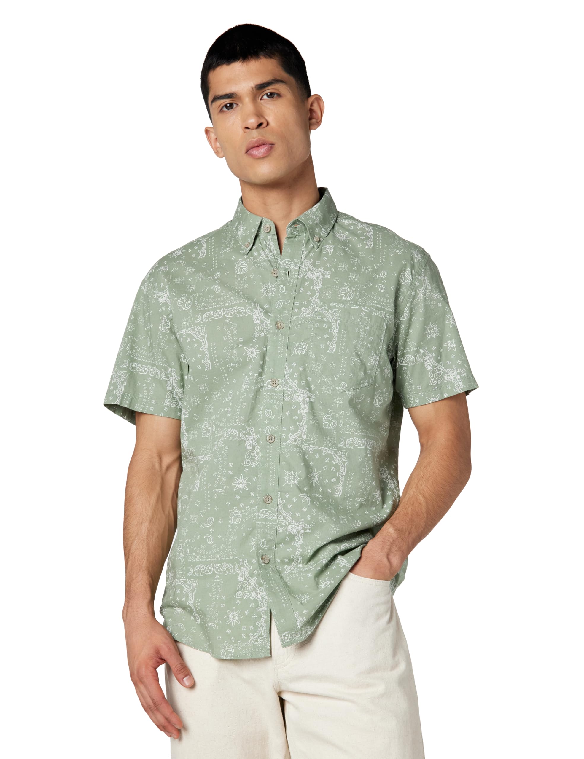 Eddie Bauer Mens Eddie Bauer Printed Baja Shirt - 78% off