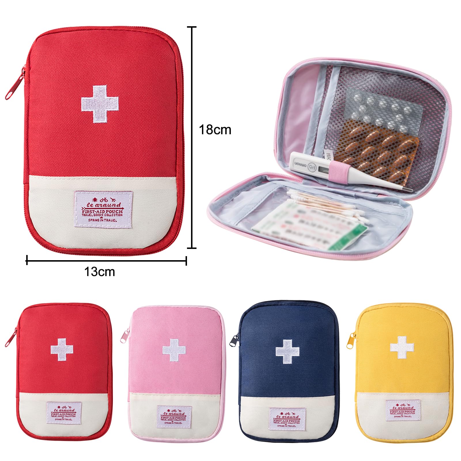 Borsa Medica Portatile URFEDA - Mini Kit Di Pronto Soccorso Vuoto - Impermeabile In Tessuto Oxford - Per Viaggi, Casa, Ufficio, Campeggio - Colori Vari - 3