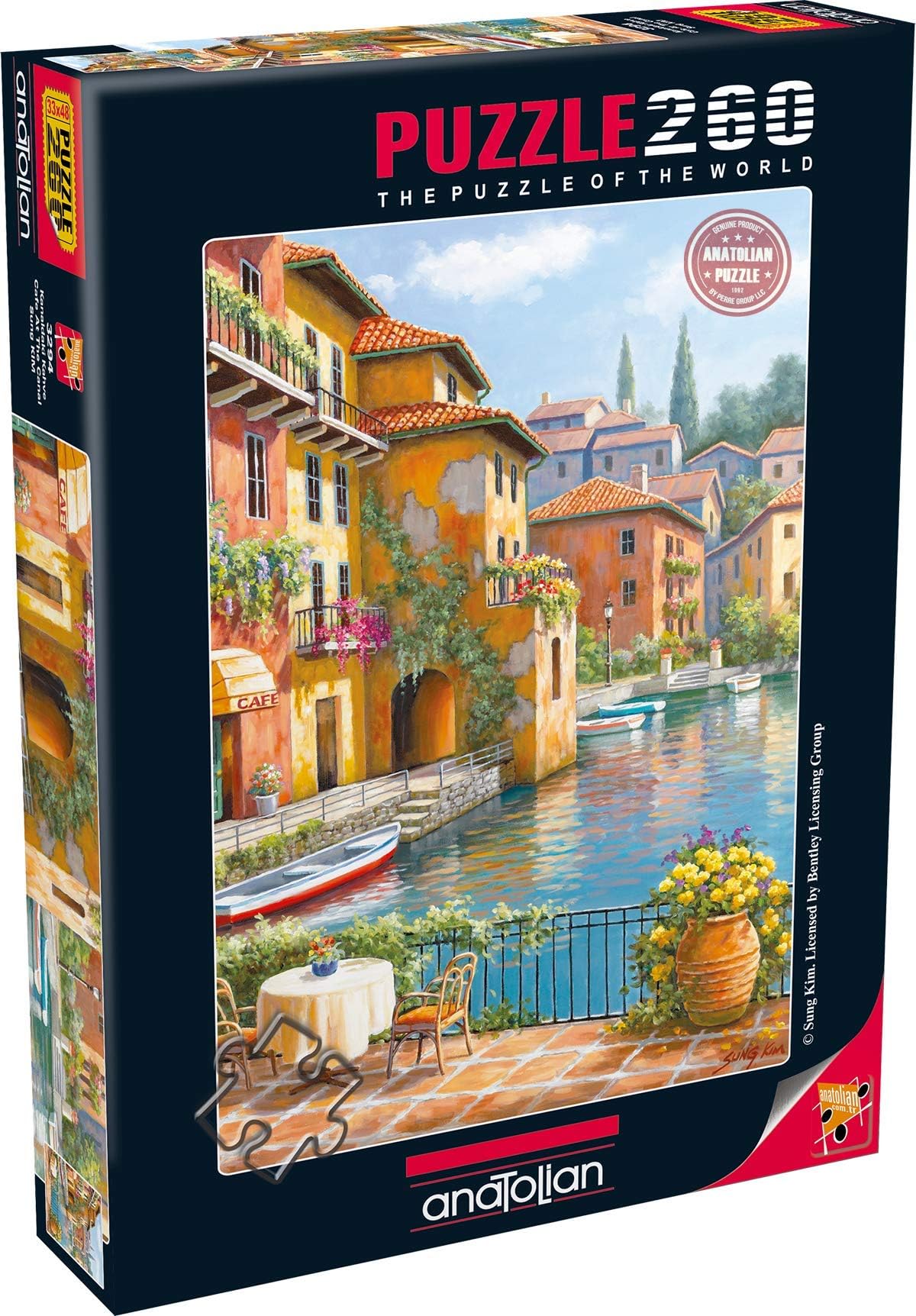 Anatolian Puzzle - Cafe at The Canal, 260 Piece Jigsaw Puzzle, #3294
