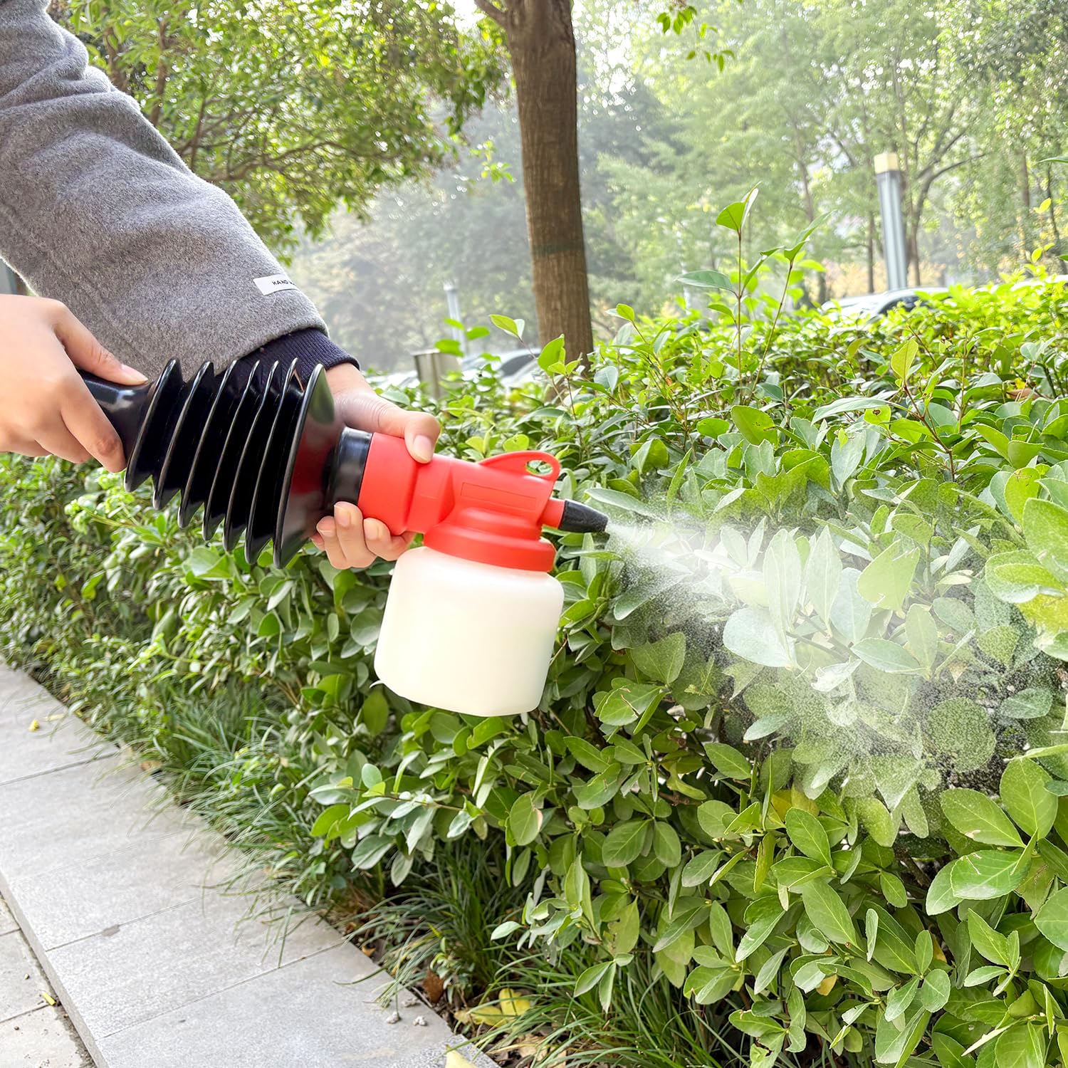 Handheld-Pulversprüher mit Staubtuch und Pumpdruck-Wassersprüher, geeignet für die Pflanzendüngung, Milbenbekämpfung in Geflügelställen und das Tünchen von Wänden