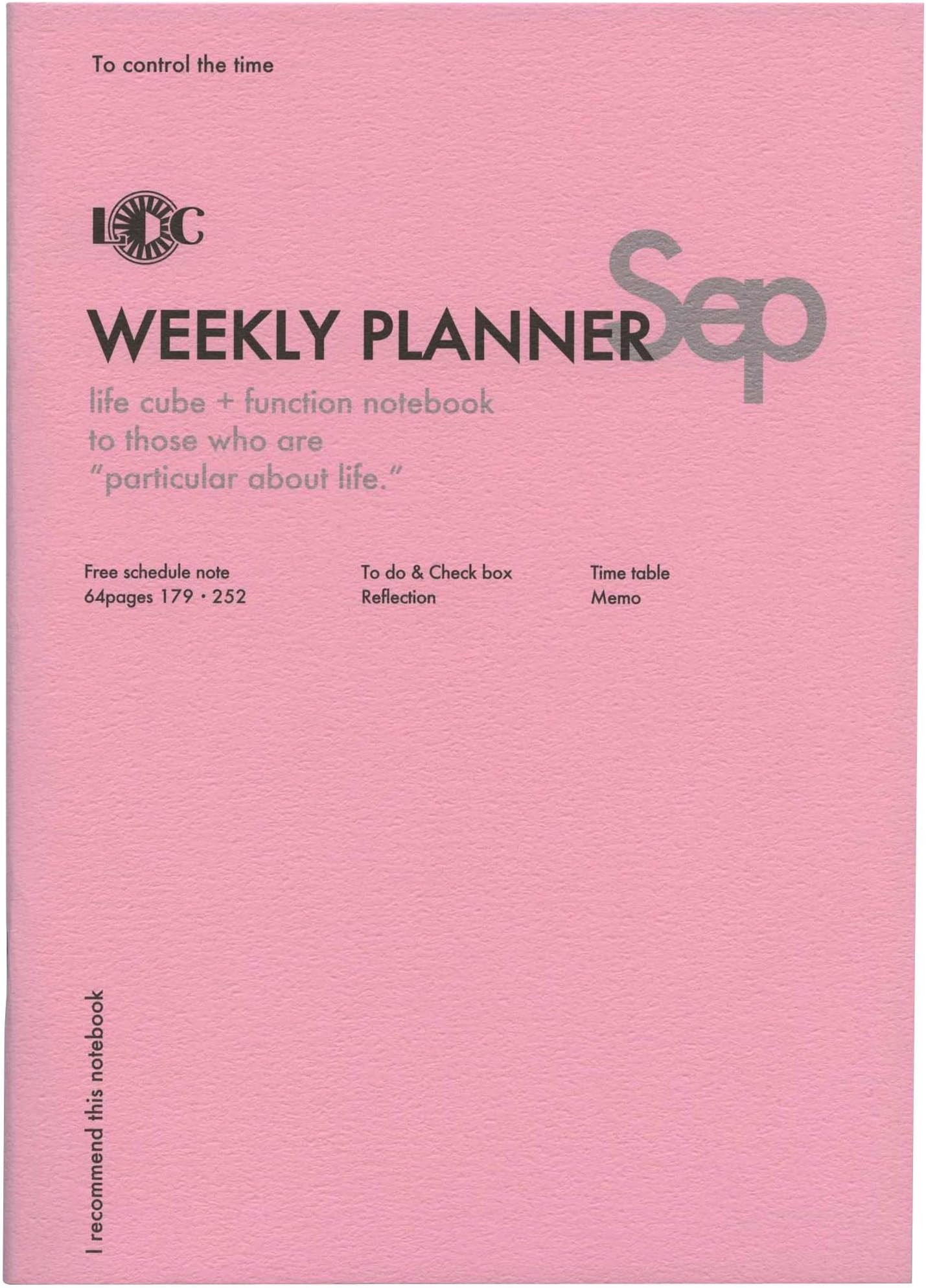 United bees B5 size Weekly Planner functional notebook, horizontal left-to-right NOTE-B5F-08