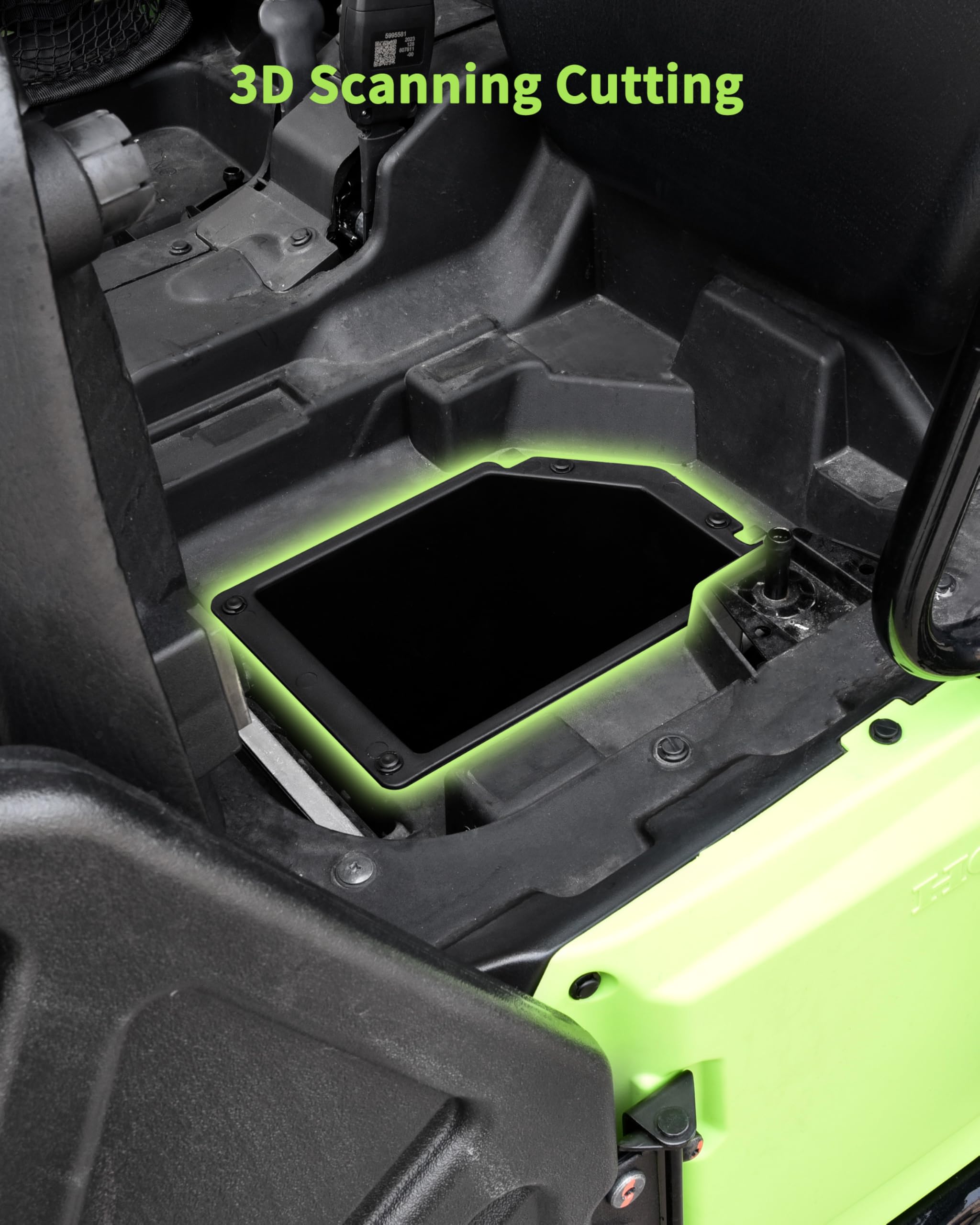 SLORIMOD 8.9L Underseat Storage Bin for Honda Pioneer 520 500 2015-2025 Accessories, Durable Polypropylene Under Seat Storage Organizer Box for Tools & Gear