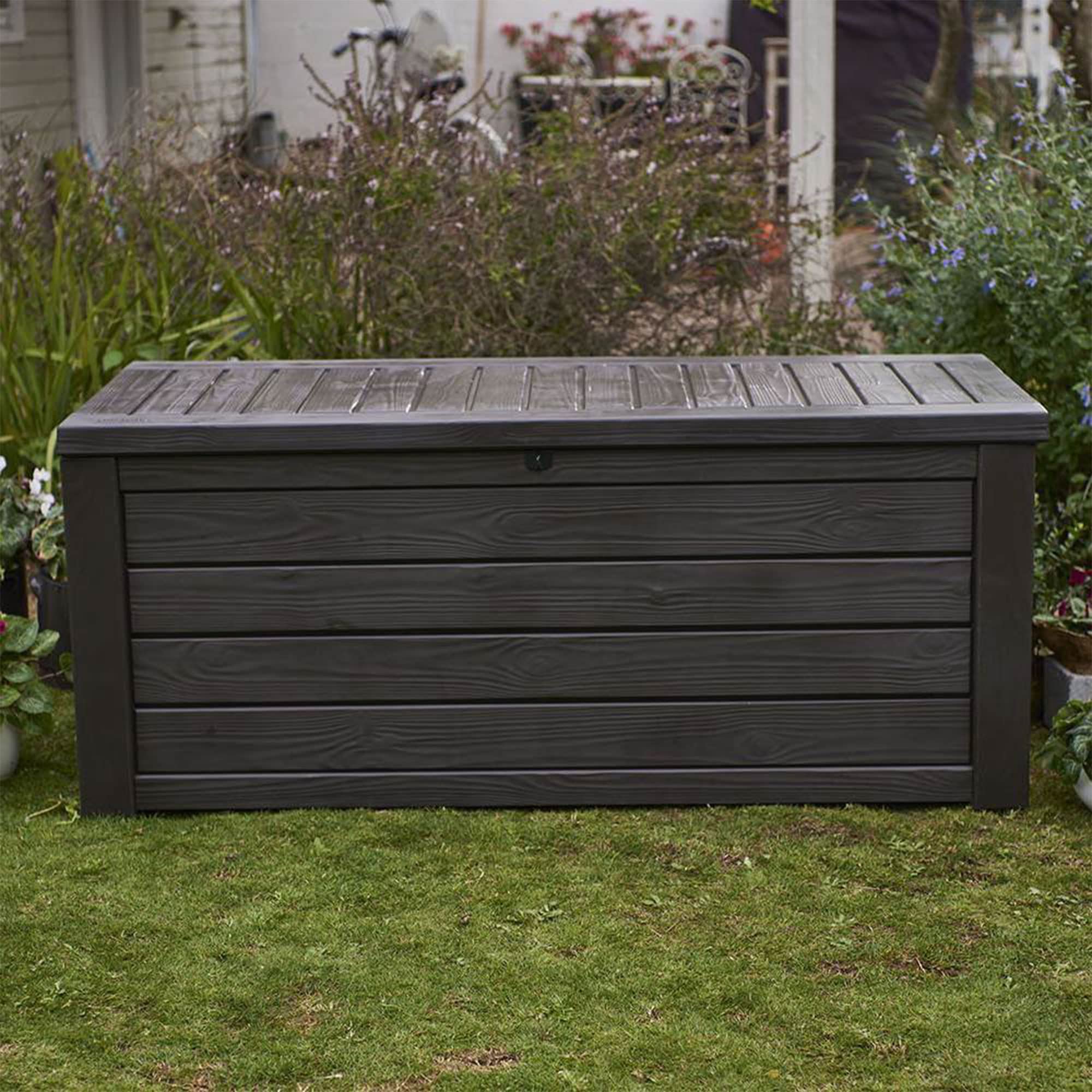 Waterproof PP Patio Deck Box Outvita 295-Gallon Outdoor Storage Box ...