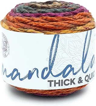 Amazon.com: Lion Brand Yarn, Mandala Thick & Quick Bulky Yarn