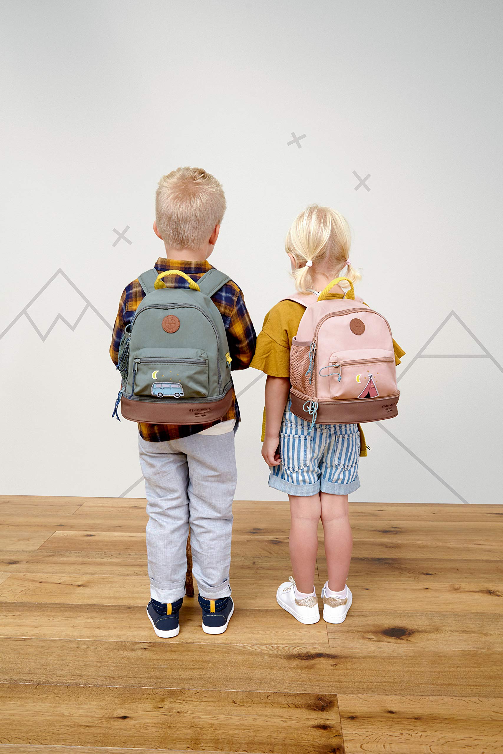 LÄSSIG Zaino per bambini con fascia toracica Zaino asilo 27 cm, 6,5 litri, 3 anni/Mini Backpack