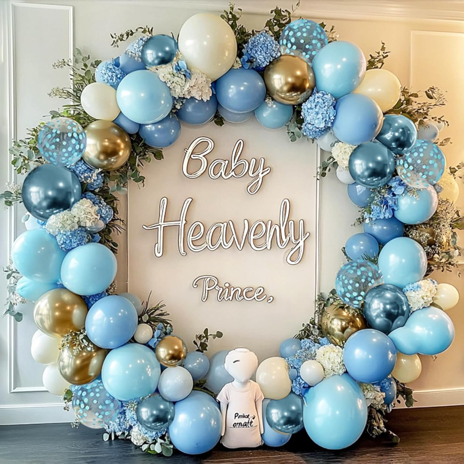 Blue Pink Balloons Garland Kit Retro Sand White Balloon Arch Baby Shower Decor Globos Birthday Party Decorations Gender Reveal