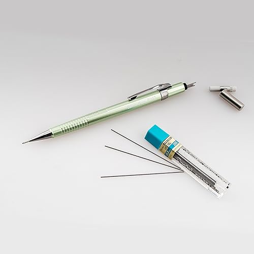 Miniatura 5 de Pentel - Portaminas Sharp, (0.7 mm), cuerpo metálico, cuerpo de colores surtidos, paquete de 2 (P207MBP2)