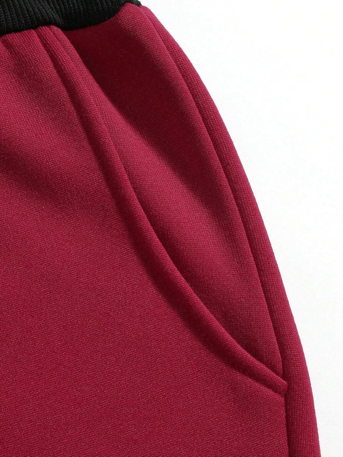 WDIRARA Men's Cartoon Letter Graphic Sweatpants Color Block Drawstring Waist Jogger Pants with Pockets - Image 2