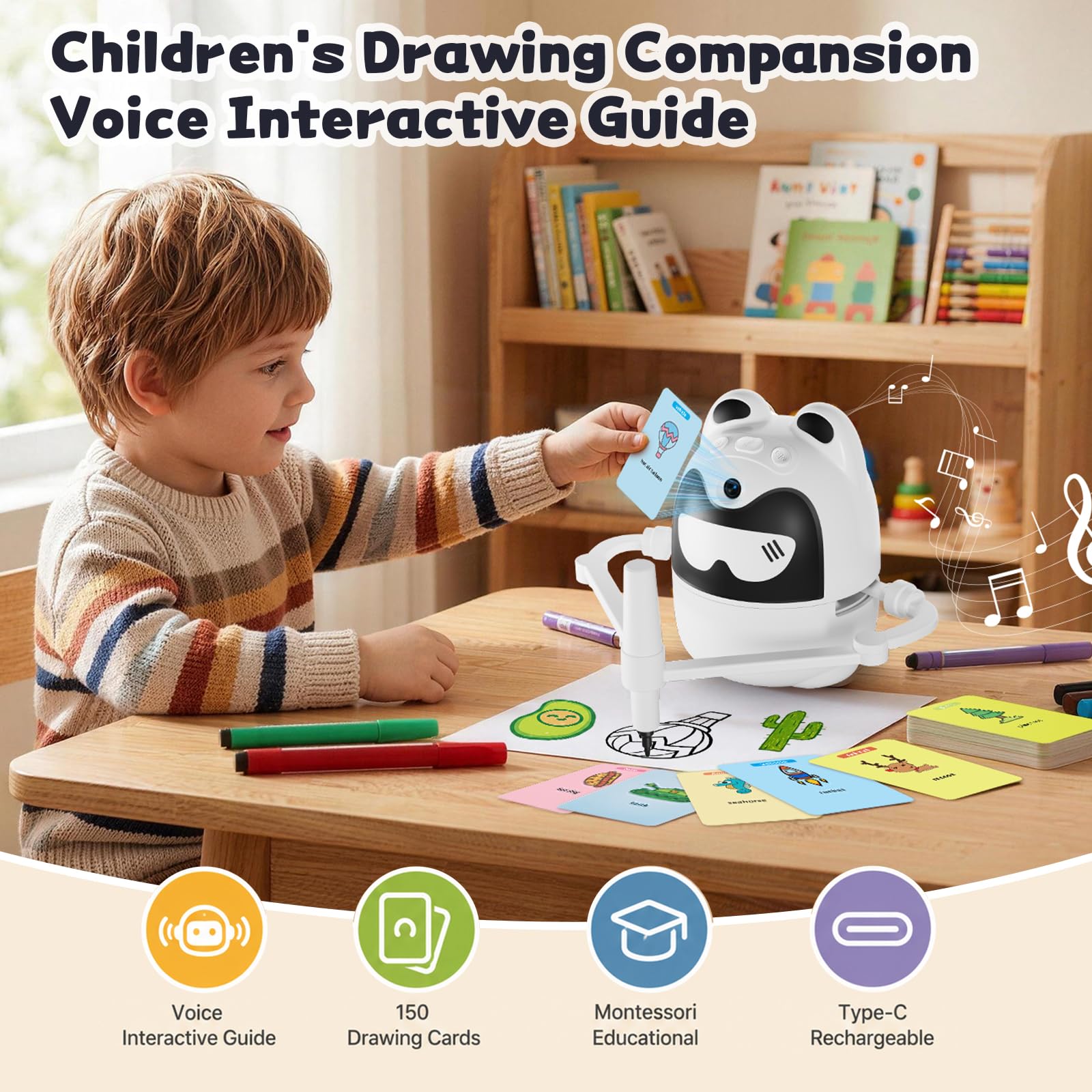Drawing Robot for Kids - Touch Screen Art Machine -2