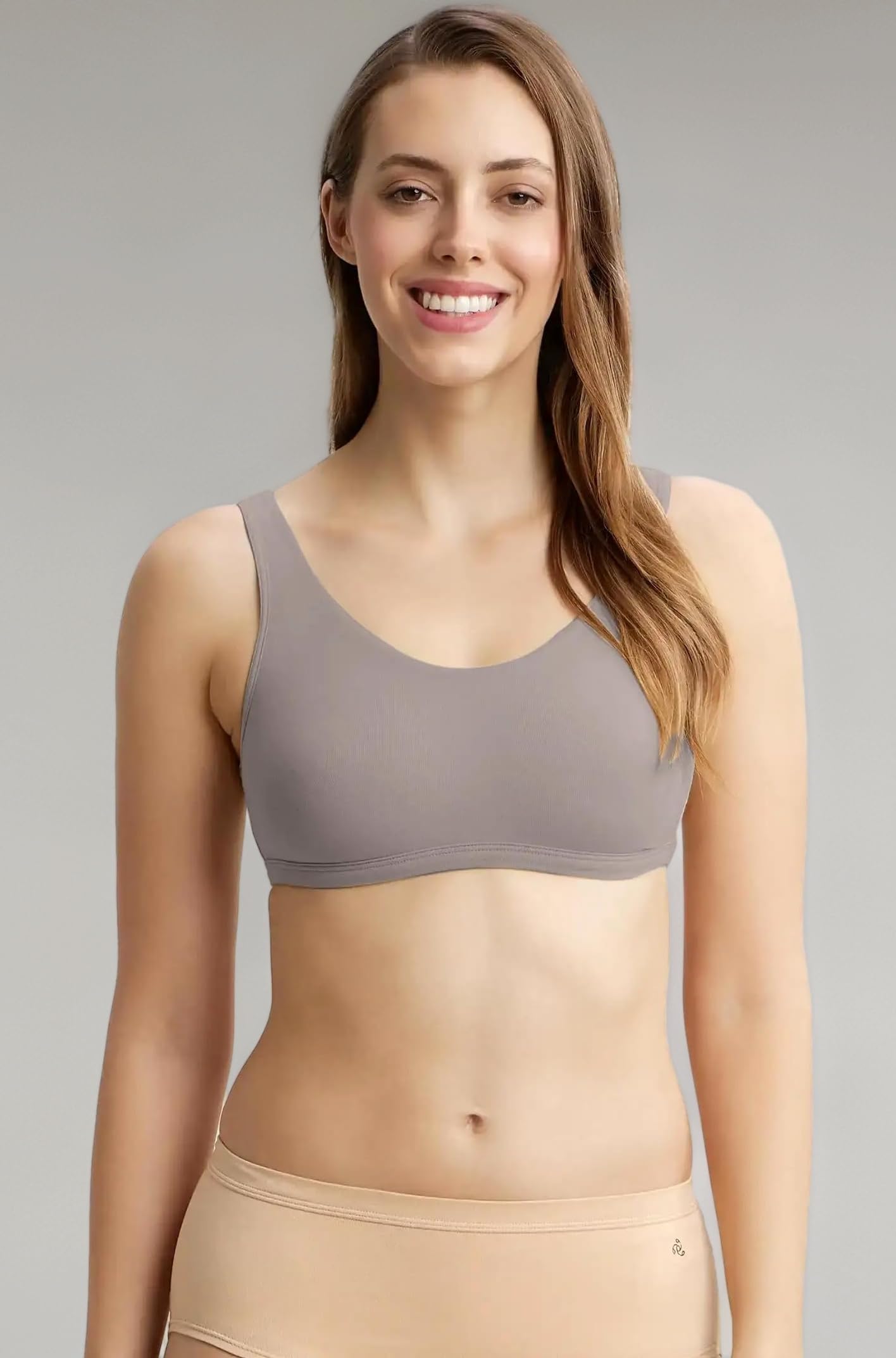 1550 Women's Super Combed Cotton Elastane Stretch Slip On Crop Top Bra with Stay Fresh Treatment