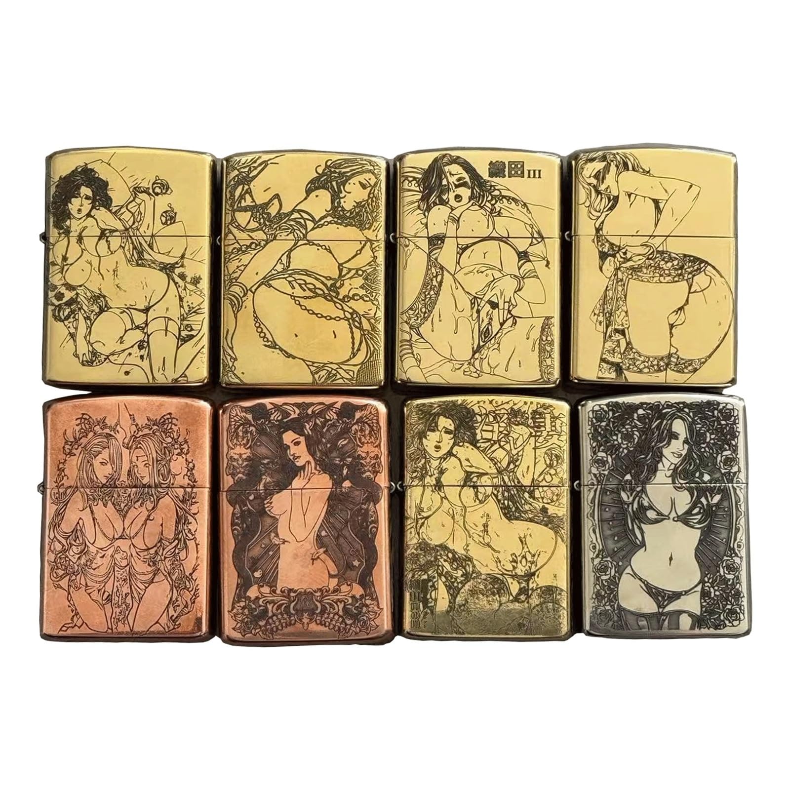 Briquet tempête au kérosène - Design portable vintage - Rechargeable - Pour homme