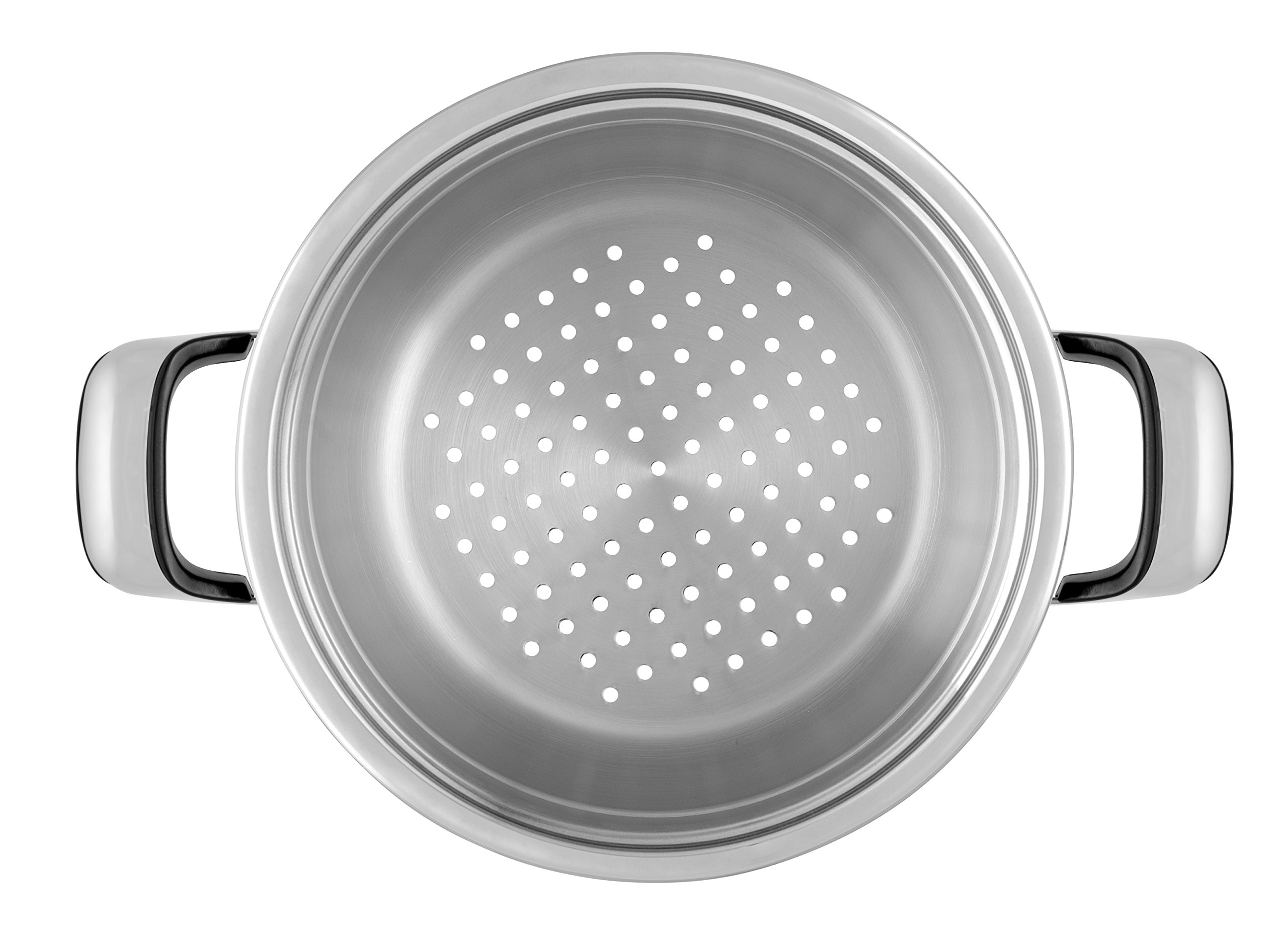 INOXPRANClassic Colander with 2 Handles, Stainless Steel, Grey