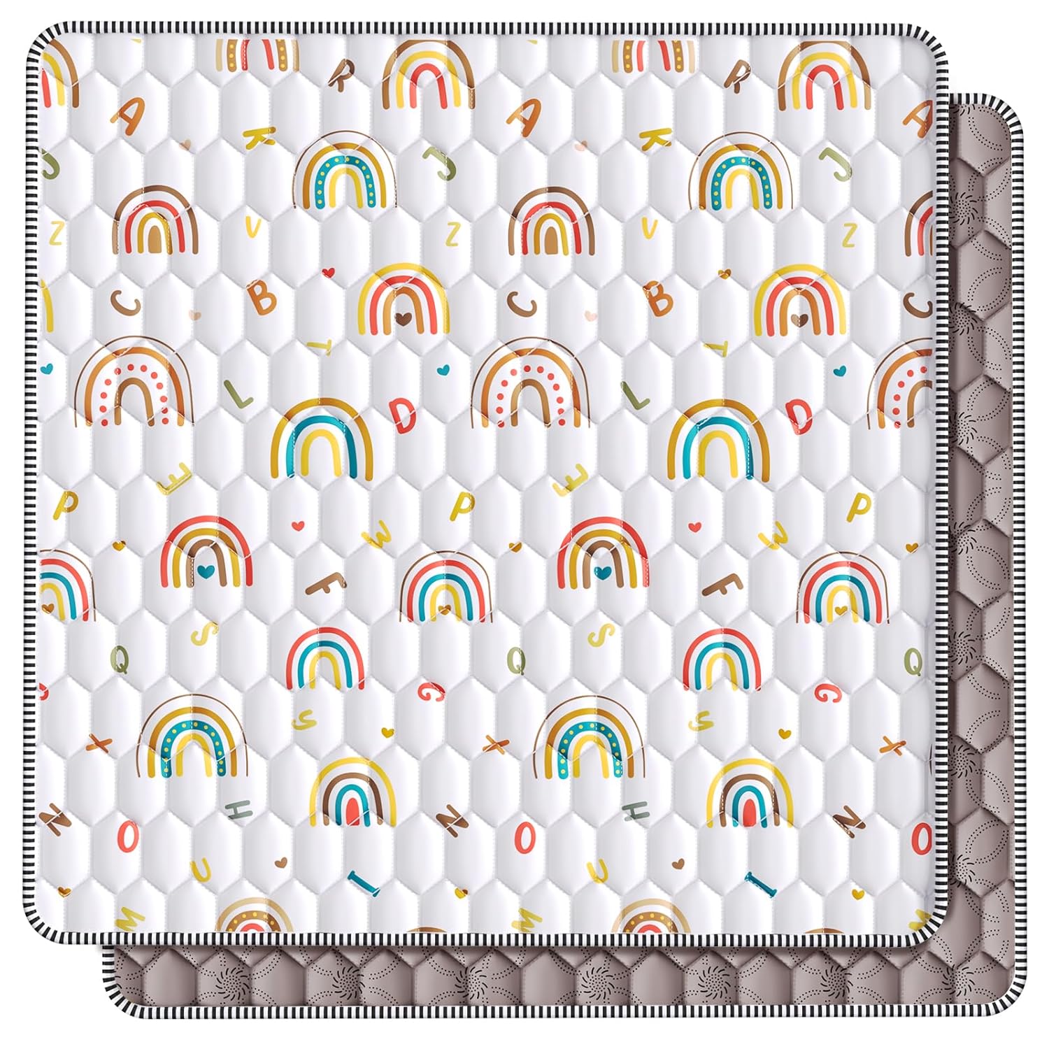 ieBabay Baby Play Mats for Floor, 50x50 Playpen Mat