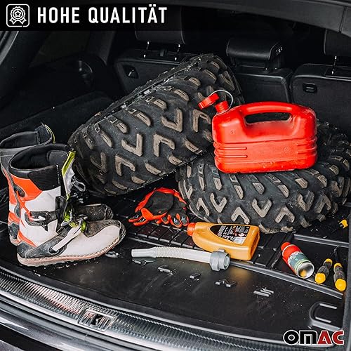 Miniatura 7 de OMAC Alfombrillas de piso prémium para Mini Cooper S 2014-2020 3D juego de forros de automóvil negro, delantero y asiento de segunda fila, goma,