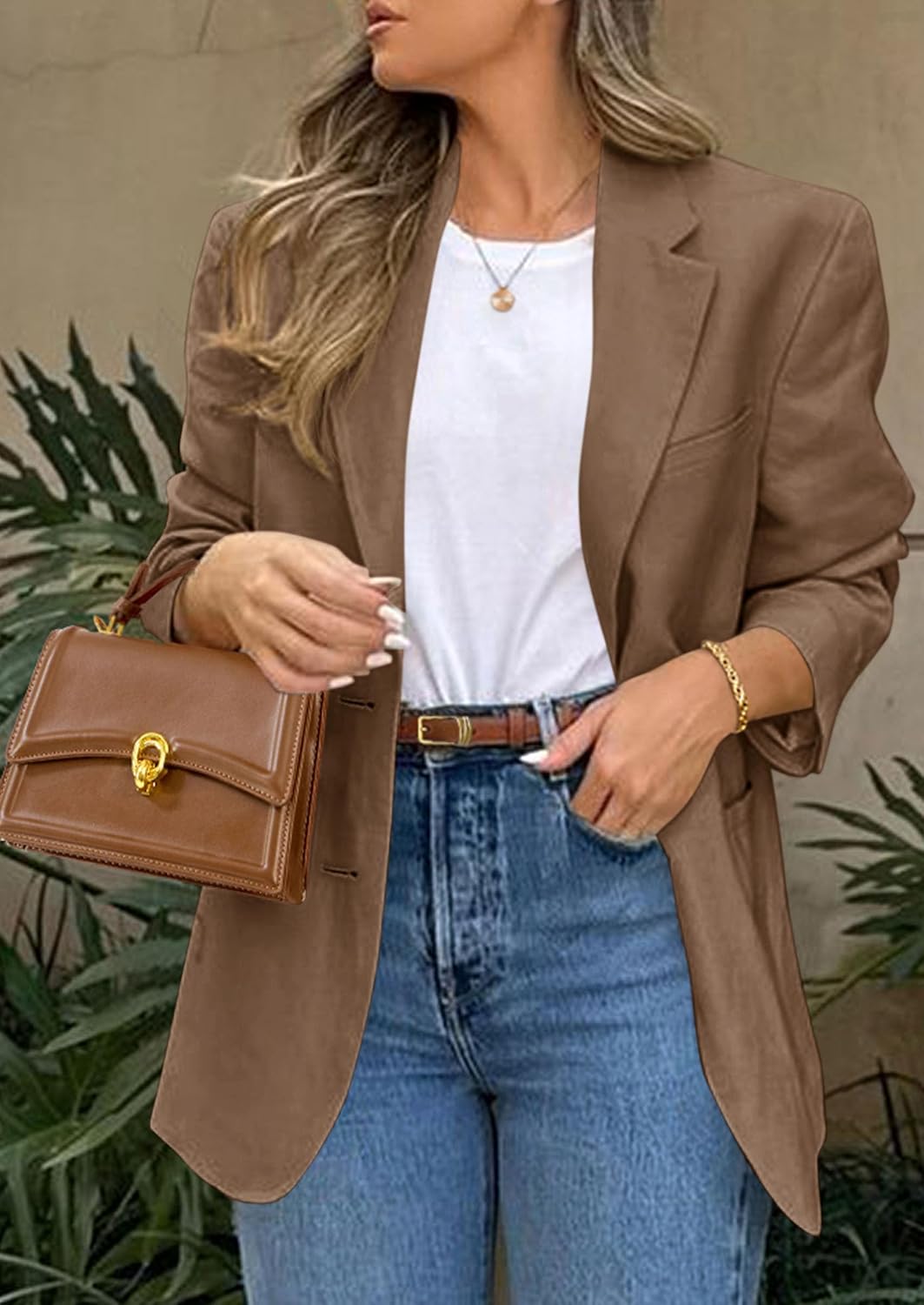 PRETTYGARDEN 2026 Blazers for Women Business Casual Long Sleeve Lapel Open Front Suit Jacket Work Blazer with Pockets - Image 4