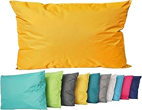 JACK Outdoor Lounge Kissen 30x50cm Dekokissen inkl. Füllung Wasserfest Sitzkissen Garten Stuhl Lotus Effekt, Farbe:Gold