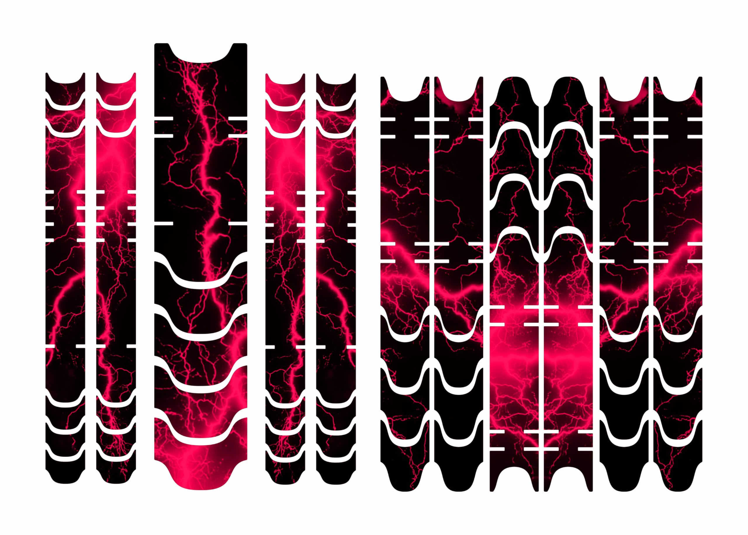 BIKE-label Fahrrad Aufkleber Neon Pink Design Blitz für E-Bike Roller Rahmen X400188VA
