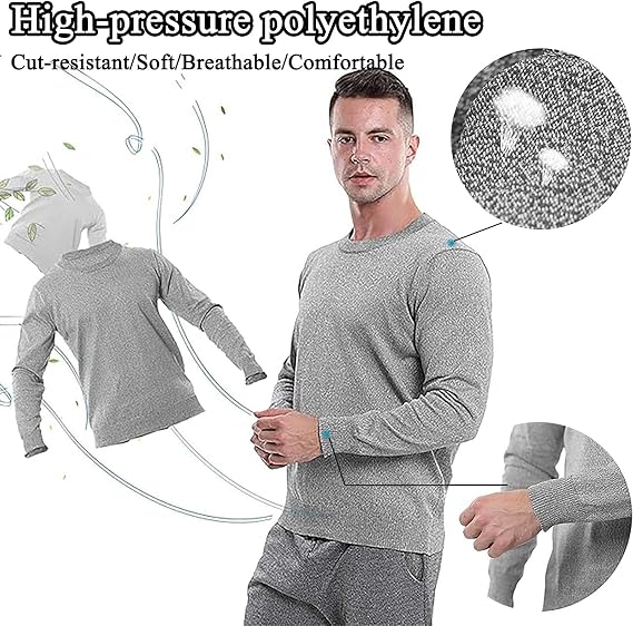 Level 5 Protective stab proof vest, Knife-Proof Clothing, Anti Slash Stab Round Stab Proof, Long Sleeve anti stab vest For Police & Security Staff Metal Manufacturing Knife Production, S