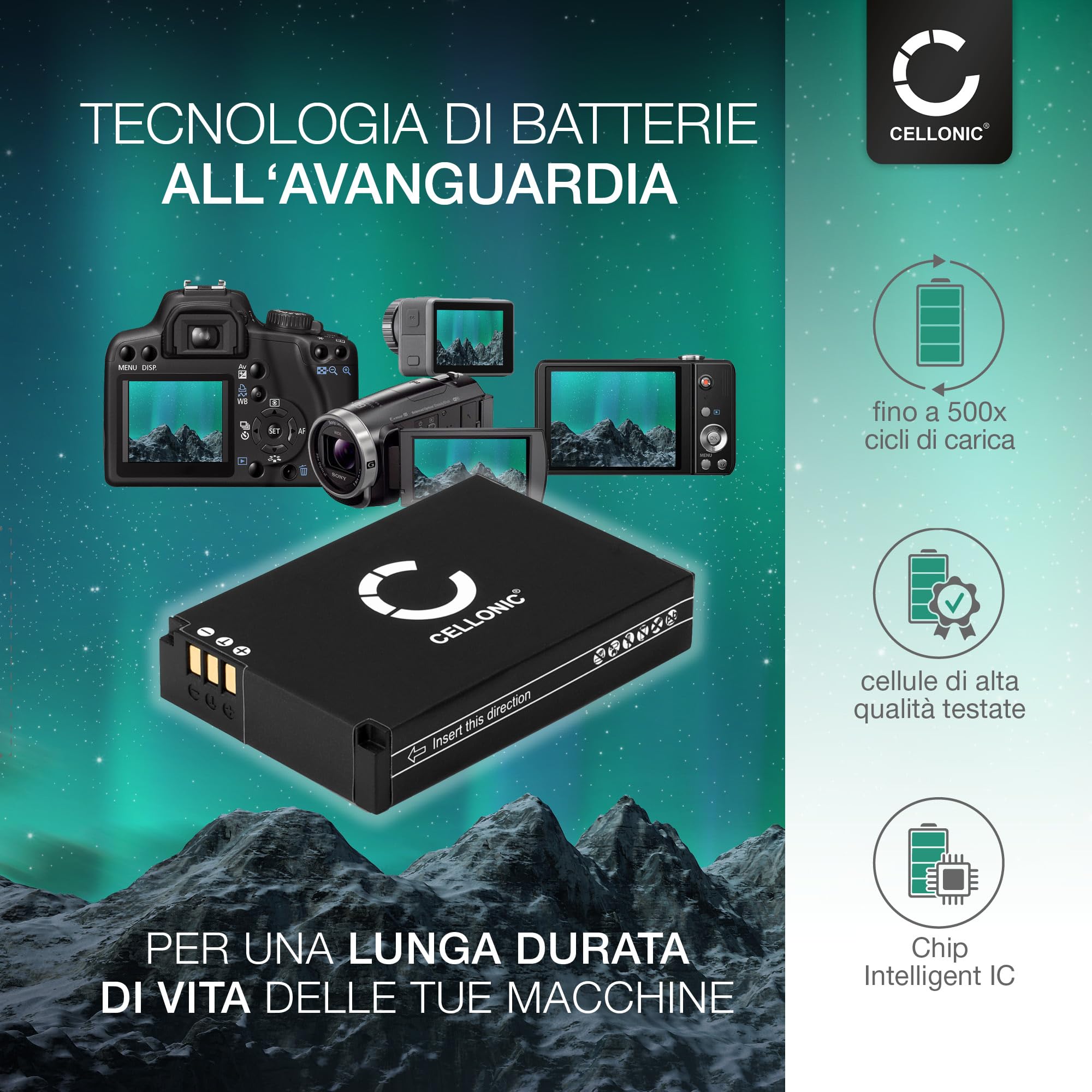 CELLONIC 2x Batteria compatibile con Drift Ghost S HD, Drift Ghost S