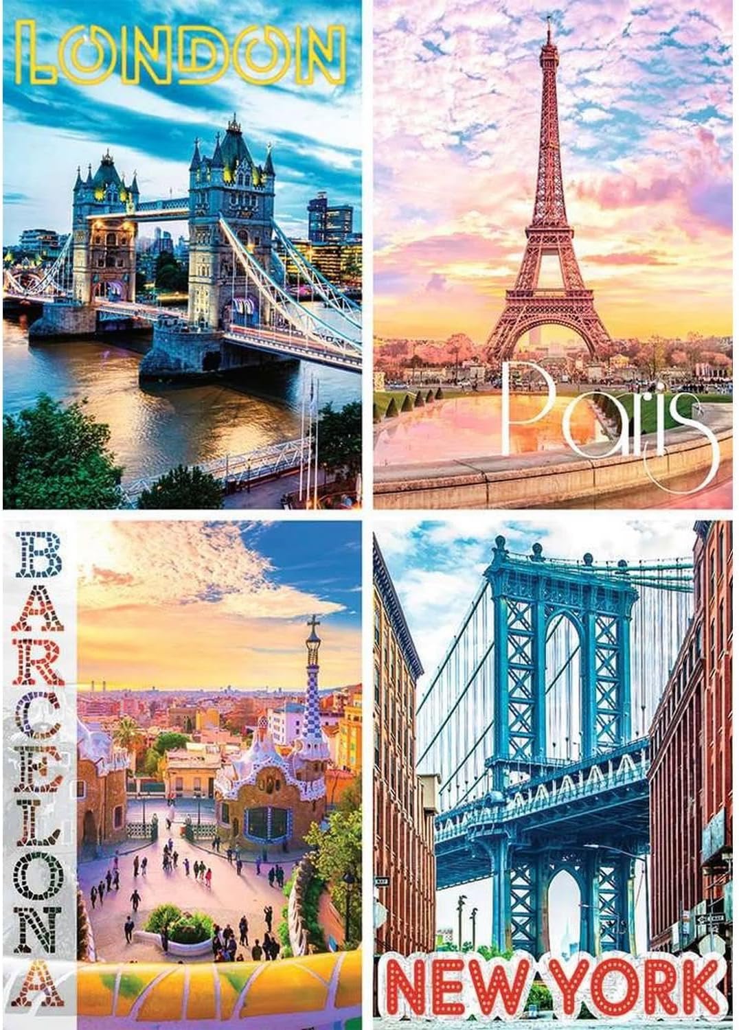 Nathan 12000927 1500 Piece Jigsaw Puzzle - The Most Beautiful Cities in The World - Adults and Children from 14 Years - Premium Jigsaw Puzzle - Urban Collection