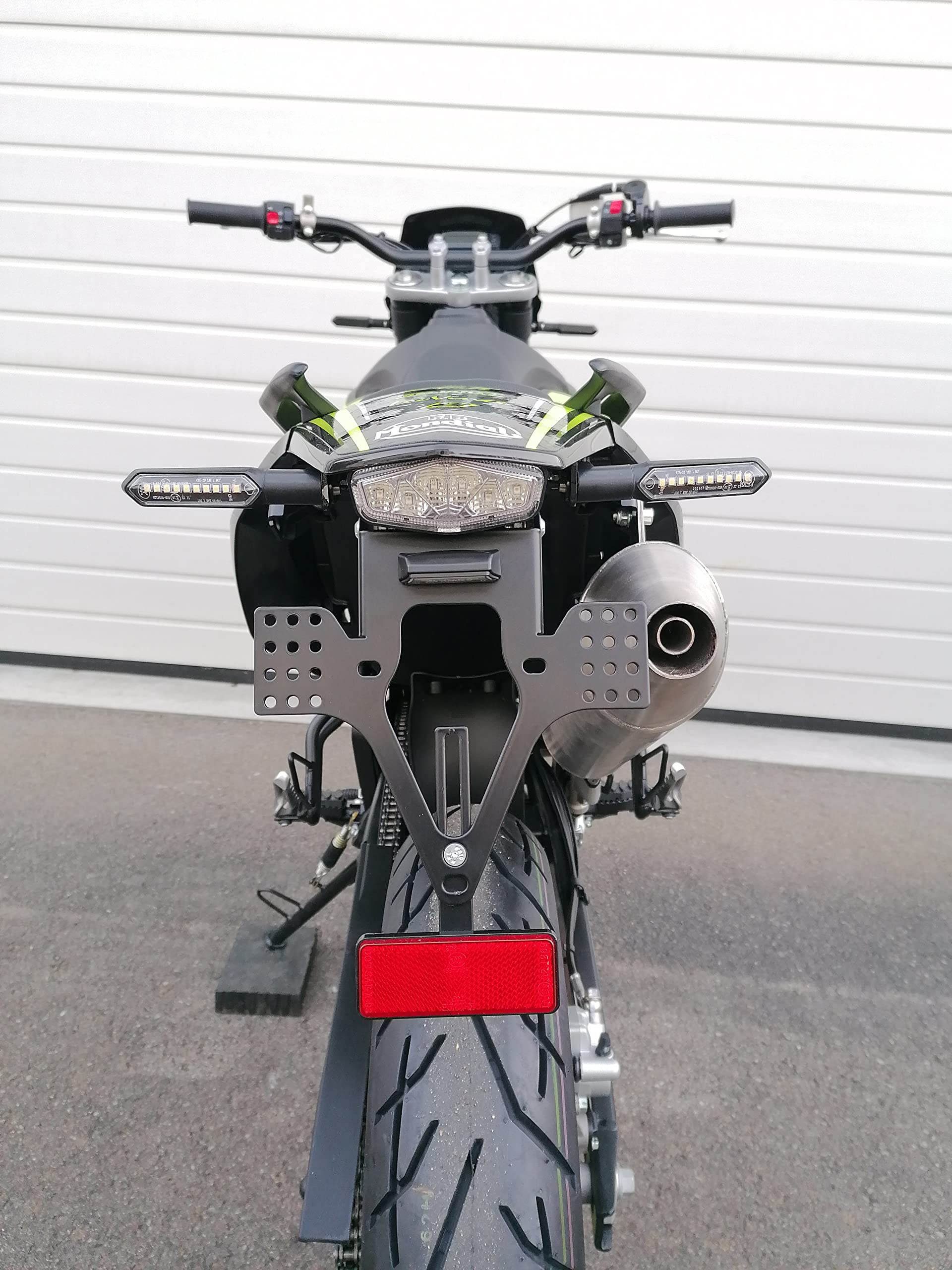 Kennzeichenhalter für FB Mondial SMX 125 Bj 2021-2025 GroFaTec EVO-Set Kennzeichenträger Enduro smx125 Supermoto Nummernschild kurzes Heck Heckumbau KL Motors KXE 125