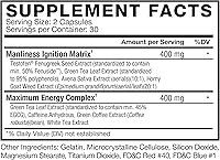 Vista 6 de Test X180 Ignite, potenciador de testosterona y quemador de grasa para hombres, suplemento de testosterona para quemar grasa, desarrollar músculo