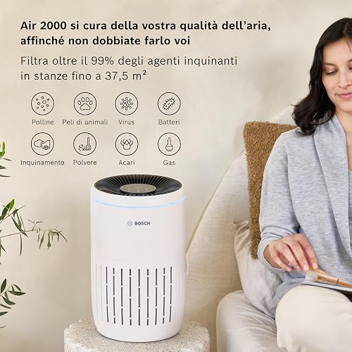 Bosch Air 2000, Purificateur d'air, Pour pièces jusqu'à 37,5 m² - 2
