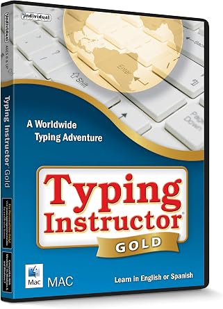 Typing Instructor Gold - Mac - Typing Training for Kids and Adults to Learn to Type or Improve their Typing Skills - Teaches Keyboard Basics Following One of 20+ Skill-Appropriate Typing Plans - CD