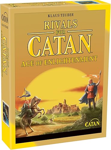 Rivals for CATAN Age of Enlightenment - Juego de cartas de expansión - ¡Carta nuevos territorios! Juego de estrategia para niños y adultos, a partir