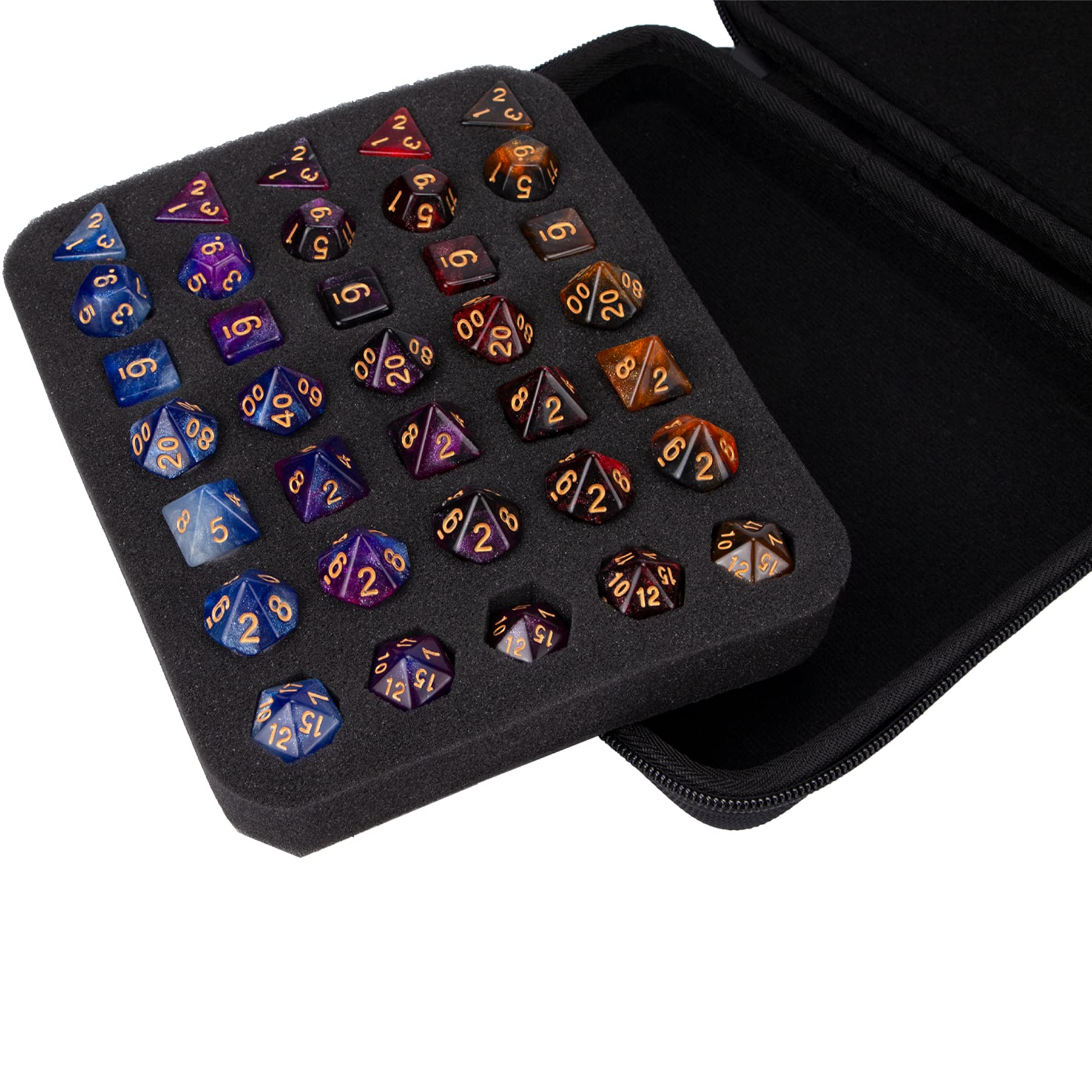 Aenllosi Hart Tasche Hülle für DND Würfel Set 70 DND Polyhedral Dice（Tasche）
