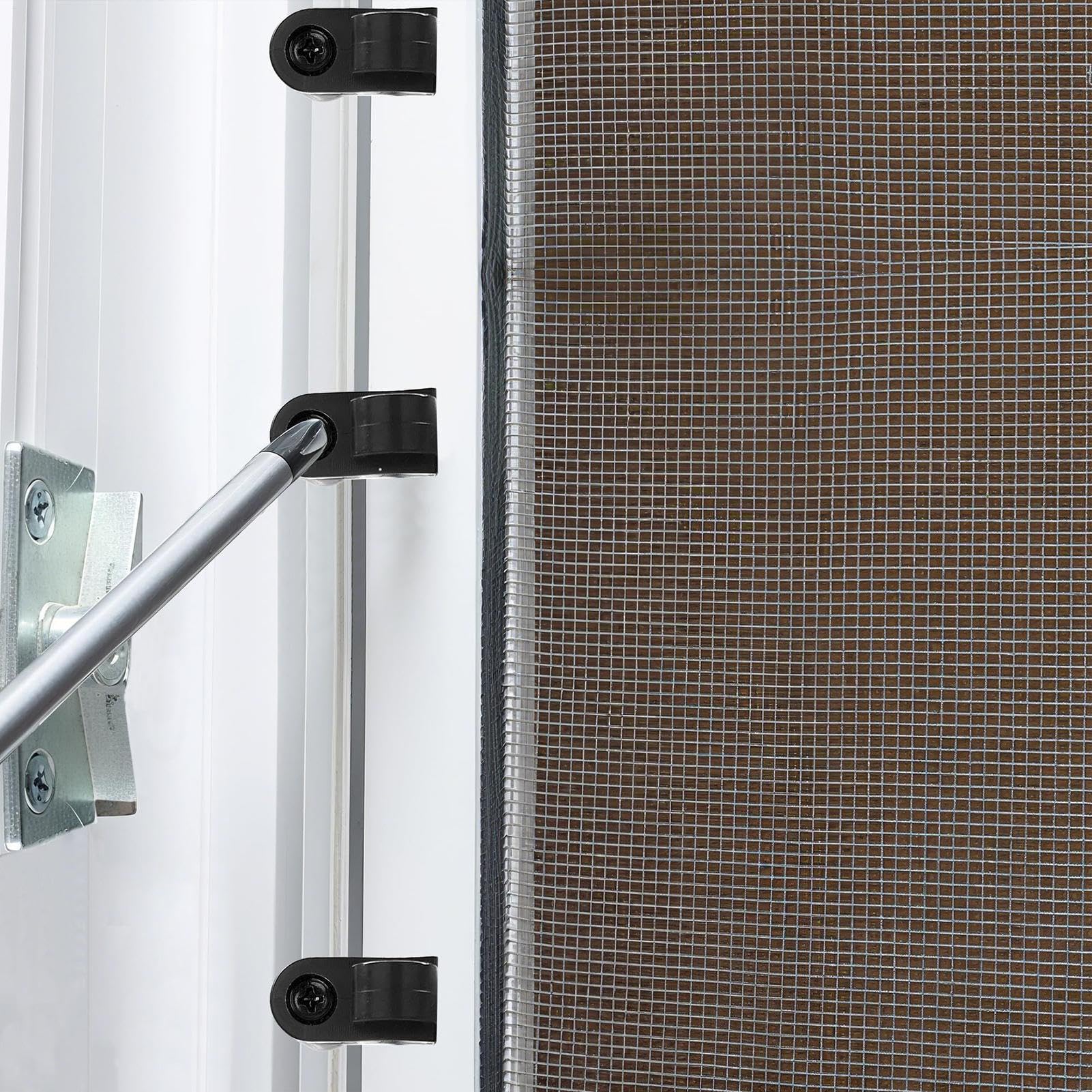 Sujetadores para Mosquiteras - 48 Piezas 9.5 mm Sujetador De Alta Resistencia - Clip Para Mosquiteros De Ventana Para Sostener La Malla | Para Reparación en Apartamento, Casa, Dormitorio,