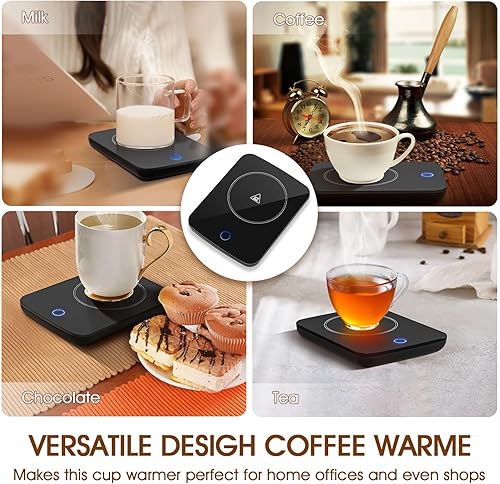 Miniatura 5 de Misby Calentador de tazas, calentador de café para escritorio con apagado automático, calentador de tazas para uso doméstico en la oficina,