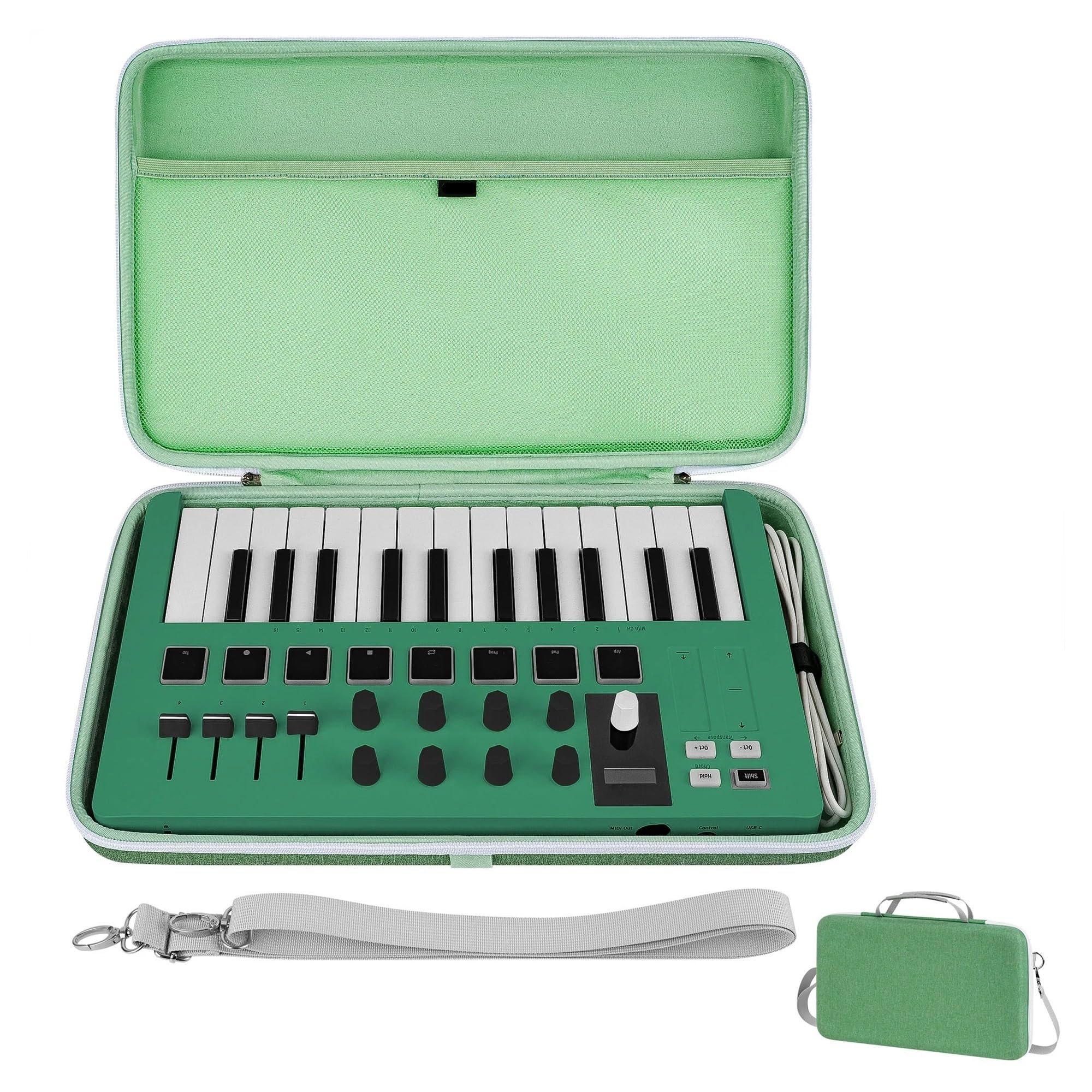 Borsa per Tastiera Custodia rigida da viaggio for controller tastiera MIDI professionale for USB, borsa for il trasporto